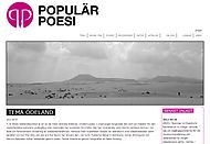 Nr 17 av popul&auml;r Poesi har temat &Ouml;deland