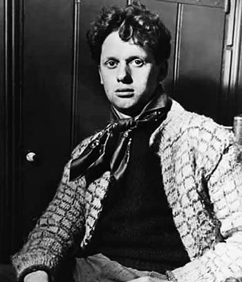 portrtt av Dylan Thomas