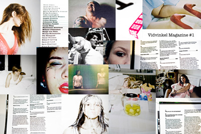 kollage med text och bild ur Vidvinkel Magazine #1